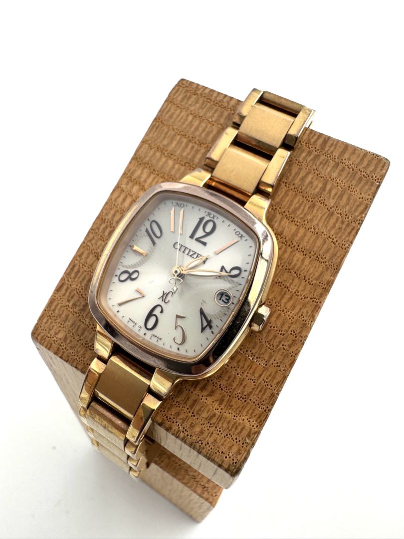 Citizen xC H058-T018611 Analog Quartz (Solar Powered) Women Vintage Eco-Drive Radio Controlled Ladies Junk Watch