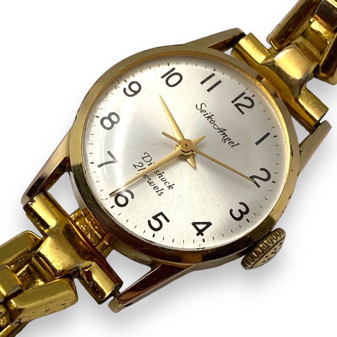 Seiko ANGEL Analog Mechanical (Manual) Women 21 Jewels Gold Plated Manual Winding Watch