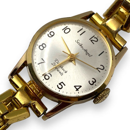 Seiko ANGEL Analog Mechanical (Manual) Women 21 Jewels Gold Plated Manual Winding Watch