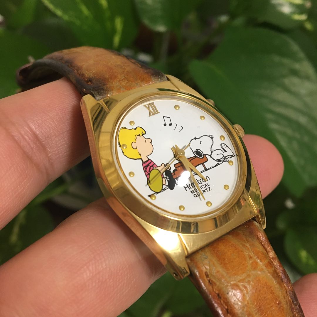 Snoopy Analog Quartz Women 希少 レトロ スヌーピー Watch
