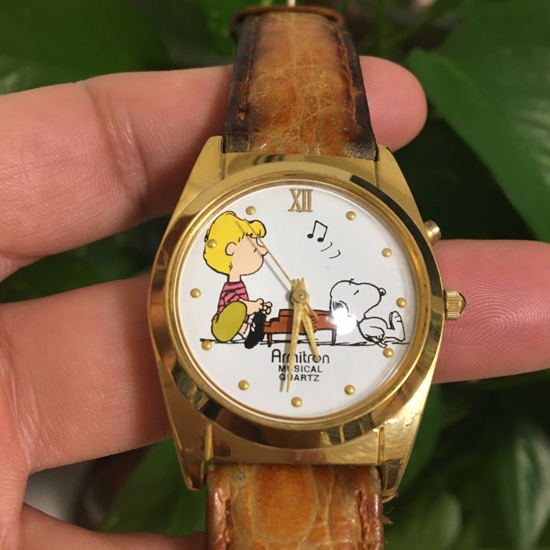 Snoopy Analog Quartz Women 希少 レトロ スヌーピー Watch
