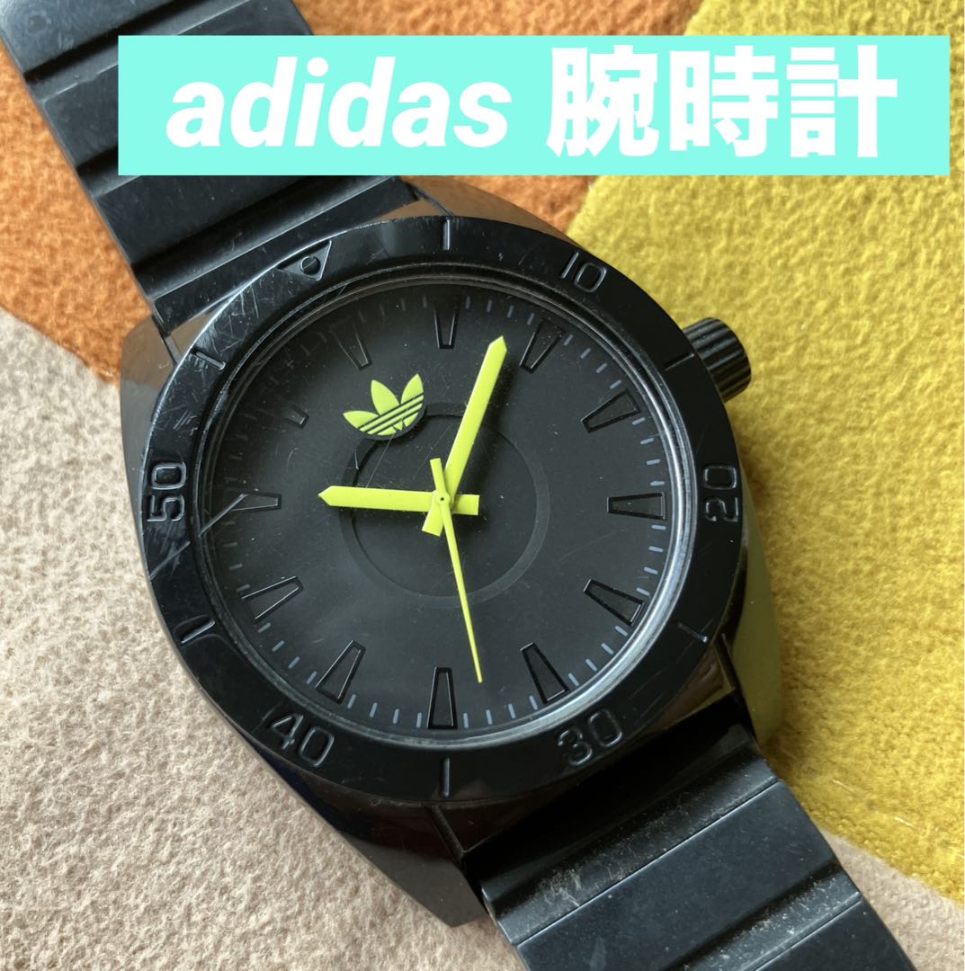 Adidas Analog Quartz Men アディダス Watch 黒系
