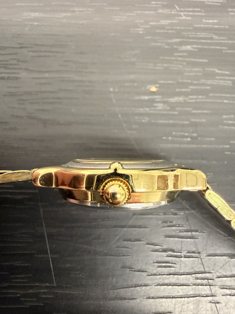 Lemand Analog Quartz Women レマンド レトロ品 Watch ゴールド系 コンビベルト [For Parts / Junk]