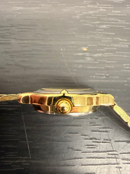 Lemand Analog Quartz Women レマンド レトロ品 Watch ゴールド系 コンビベルト [For Parts / Junk]