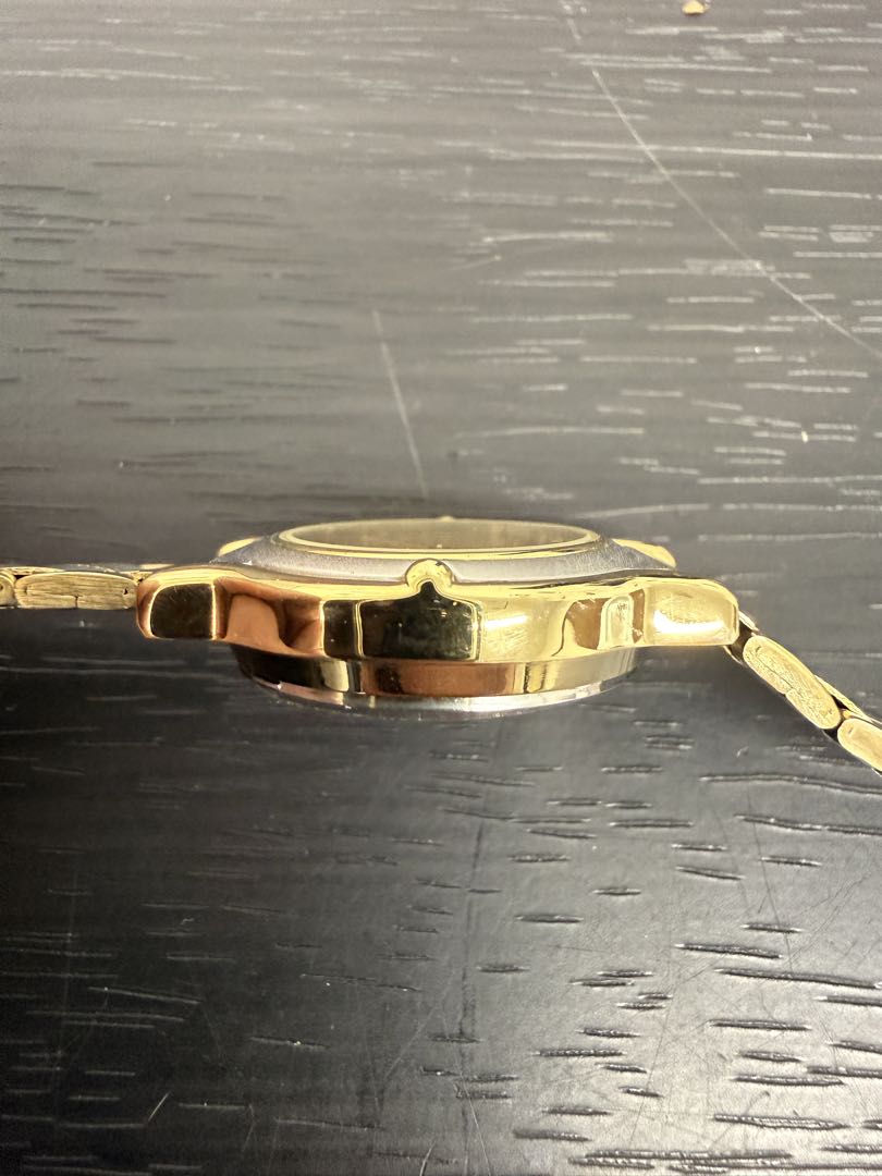 Lemand Analog Quartz Women レマンド レトロ品 Watch ゴールド系 コンビベルト [For Parts / Junk]