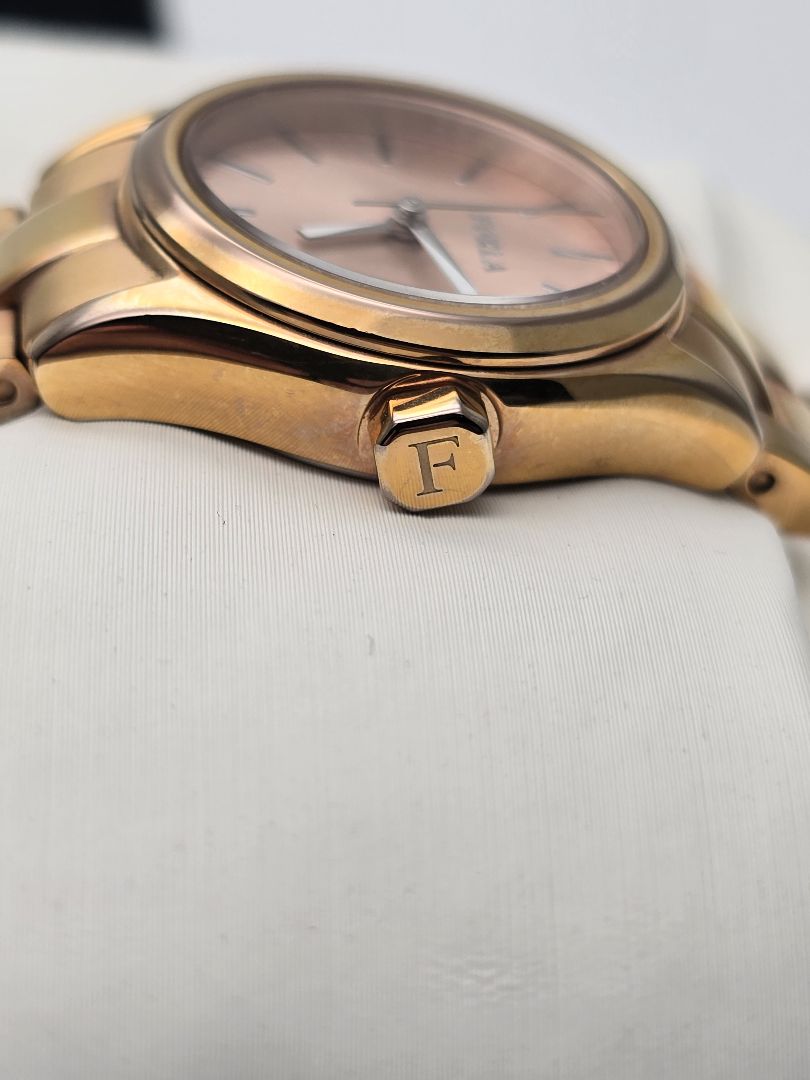 Furla Analog Quartz Women フルラ ゴールド Watch ピンク文字盤