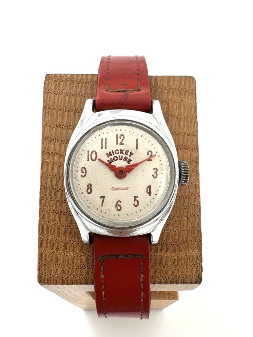 Disney mickey Analog Mechanical (Manual) Women Vintage Mouse Us Time Manual Winding Watch For Parts