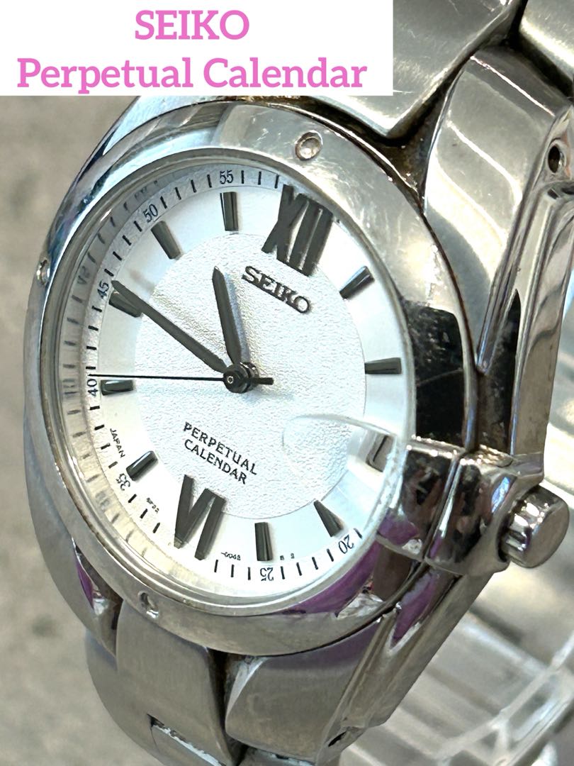 Seiko Perpetual Calendar 8F32-005A Analog Quartz Men