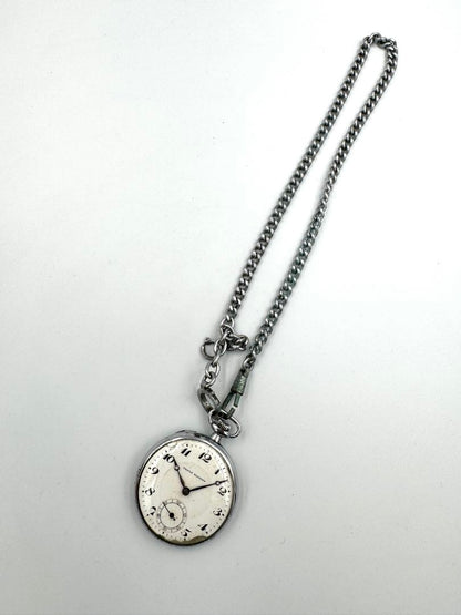 TRIPLE BLOOMS Mechanical Pocket Watch Manual Winding FOR PARTS