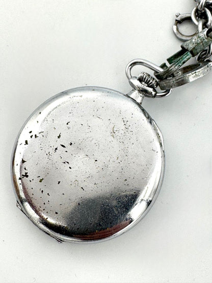 TRIPLE BLOOMS Mechanical Pocket Watch Manual Winding FOR PARTS