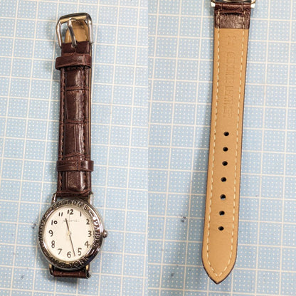 Persons Quartz V701-1P20 Analog Men Men'S Wristwatch With New Leather Strap