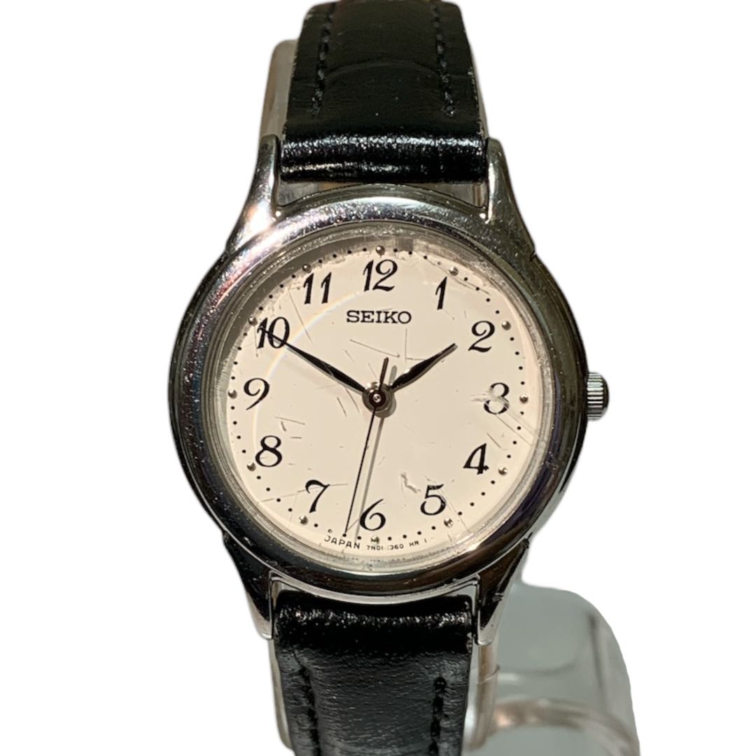 Seiko 7N01-6881 Analog Quartz Women Watch Operation Confirmed