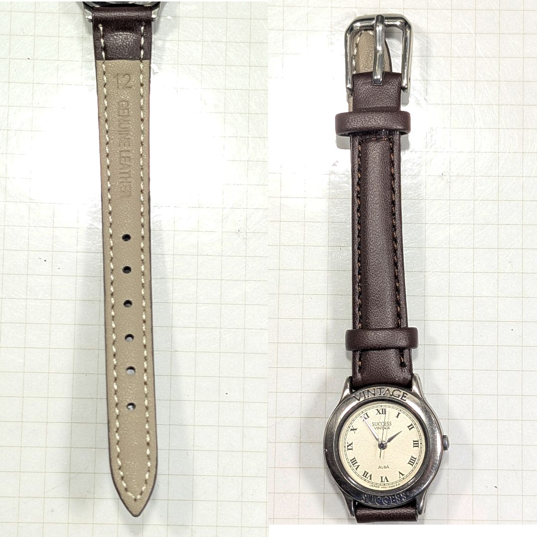 Seiko Alba Success SUCCESS Analog Quartz Women Ladies Battery & Band Replaced Working Item