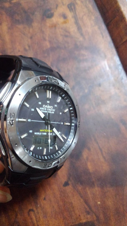 Casio Wave Ceptor WVA470 Digital-Analog Solar Men