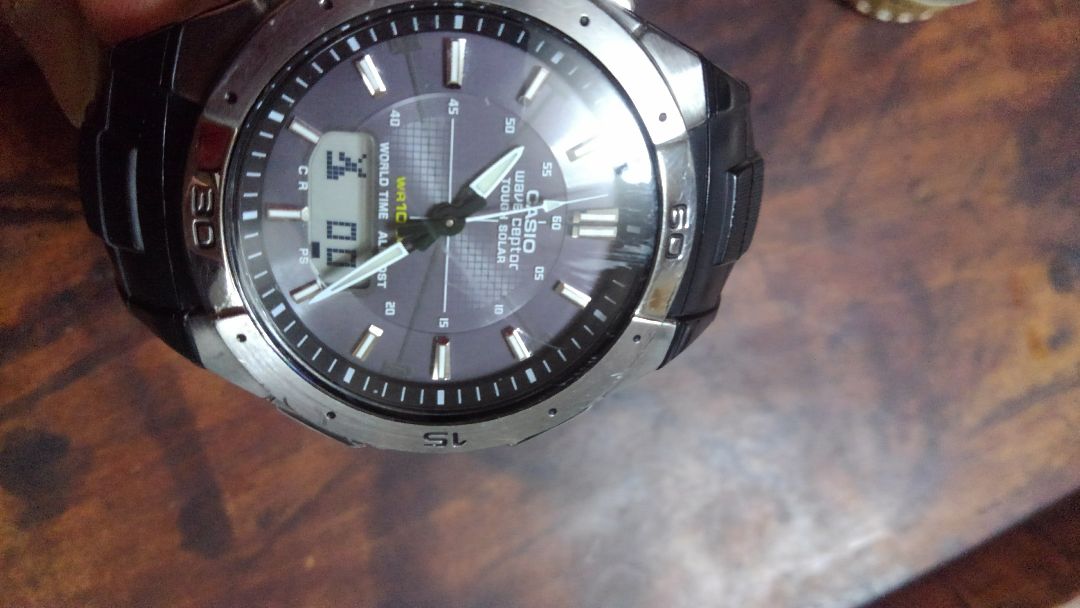 Casio Wave Ceptor WVA470 Digital-Analog Solar Men