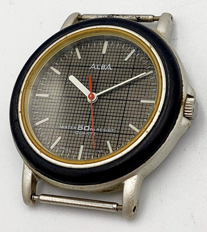 Seiko Alba QUESTO Y131-612B Analog Quartz Men Questo Y131 Watch Operation Unconfirmed B0357 For Parts / Junk