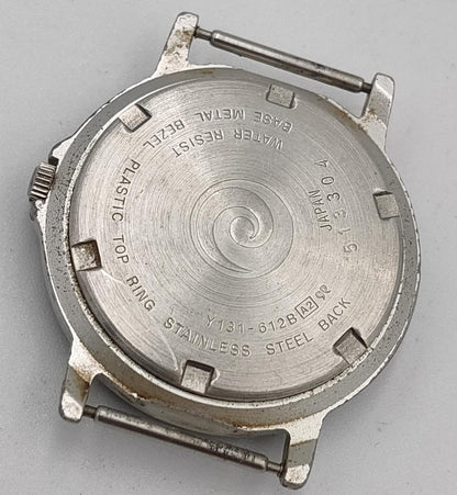 Seiko Alba QUESTO Y131-612B Analog Quartz Men Questo Y131 Watch Operation Unconfirmed B0357 For Parts / Junk