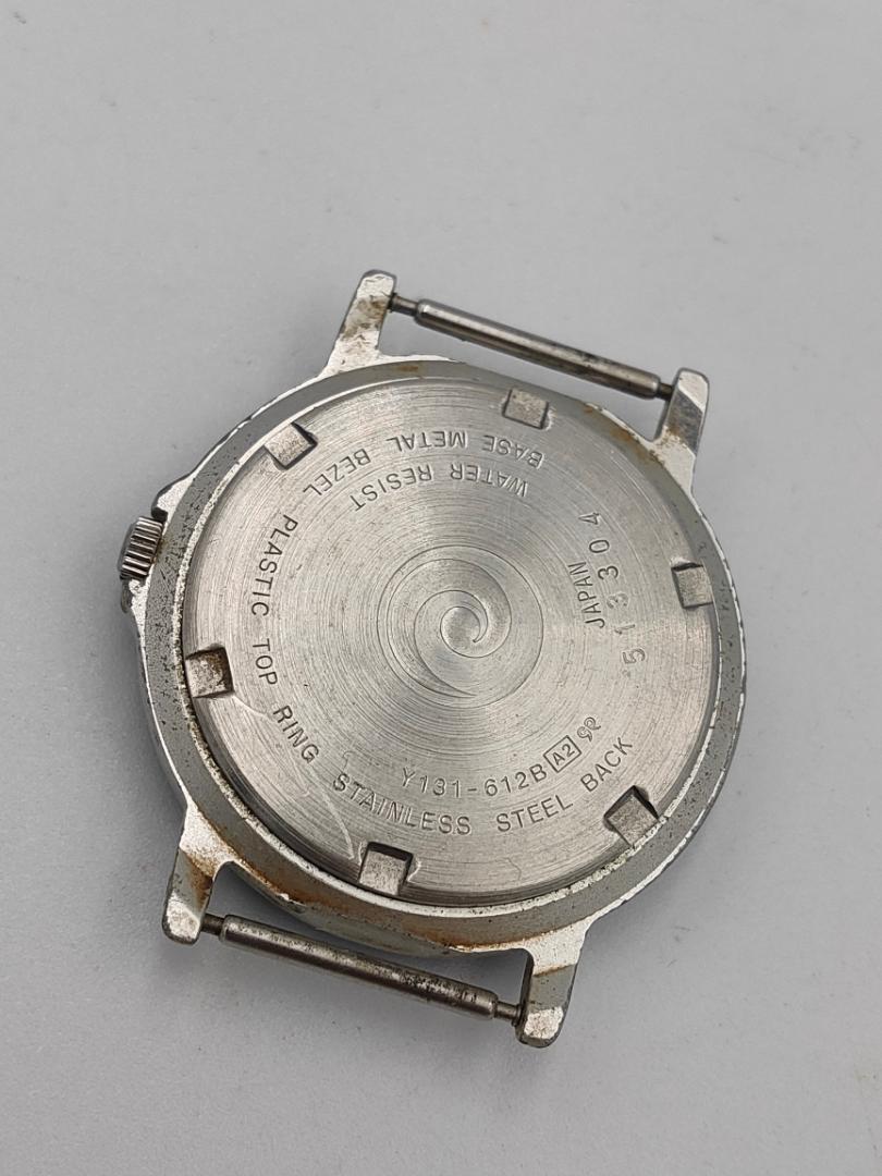 Seiko Alba QUESTO Y131-612B Analog Quartz Men Questo Y131 Watch Operation Unconfirmed B0357 For Parts / Junk