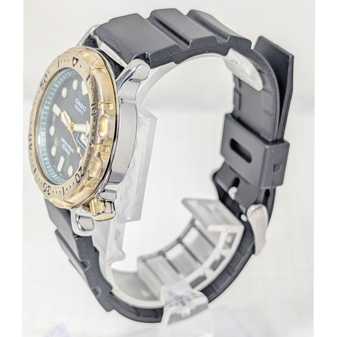 Casio MD718 Analog Quartz Men Diver Battery & Band Replaced Working Item