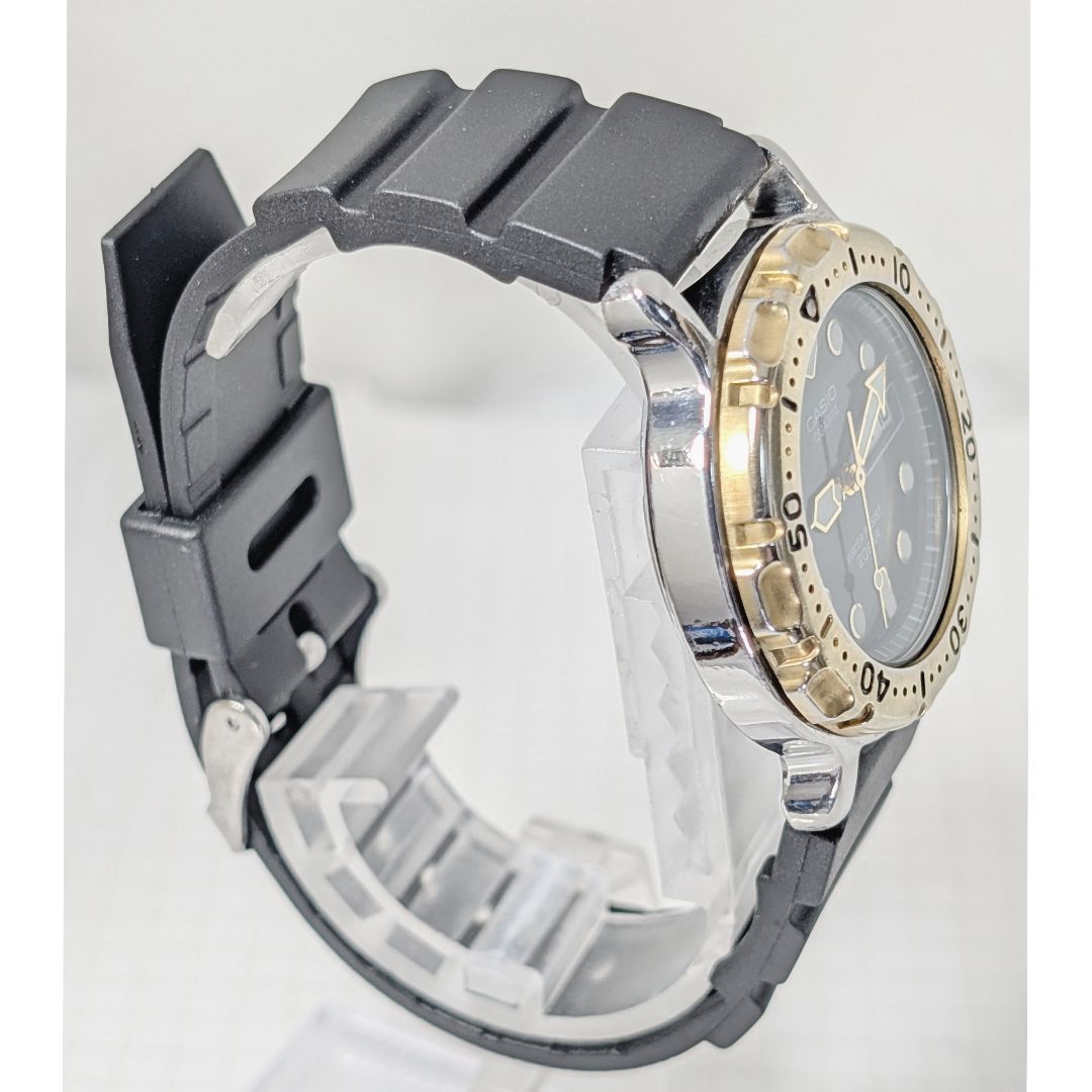 Casio MD718 Analog Quartz Men Diver Battery & Band Replaced Working Item