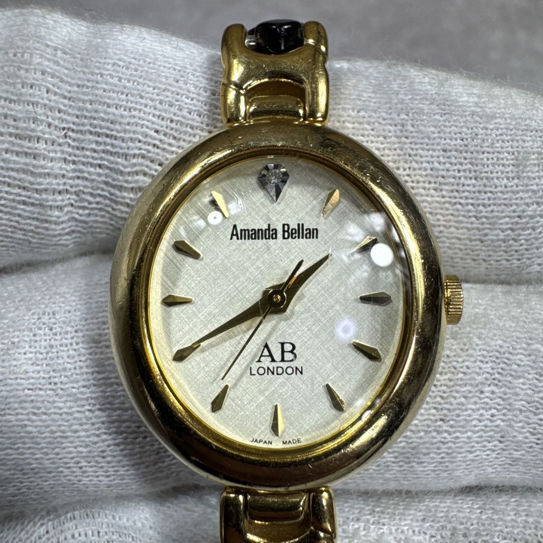Amanda Bellan AB-124L Analog Quartz Women アマンダベラン Watch Made In Japan [For Parts / Junk]