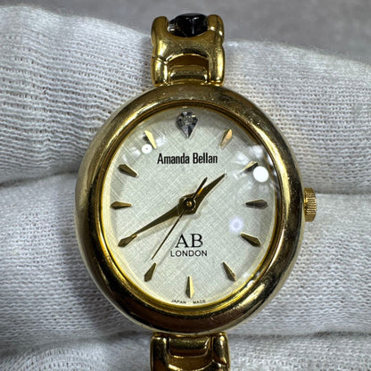 Amanda Bellan AB-124L Analog Quartz Women アマンダベラン Watch Made In Japan [For Parts / Junk]