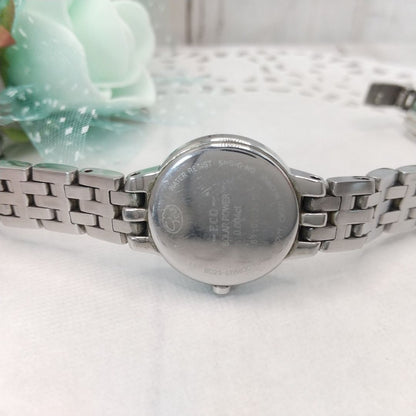 Star Jewelry Analog Solar Women 稼動品 スタージュエリー Watch シェル文字盤
