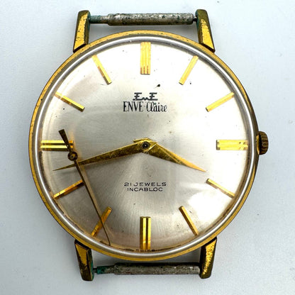 Enve-claire Switzerland Analog Mechanical (Manual) Men Enve-Claire Swiss Manual Winding Watch For Parts