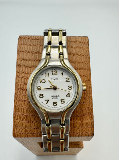 TIMEX Quartz Watch Silver Tone x Gold Tone