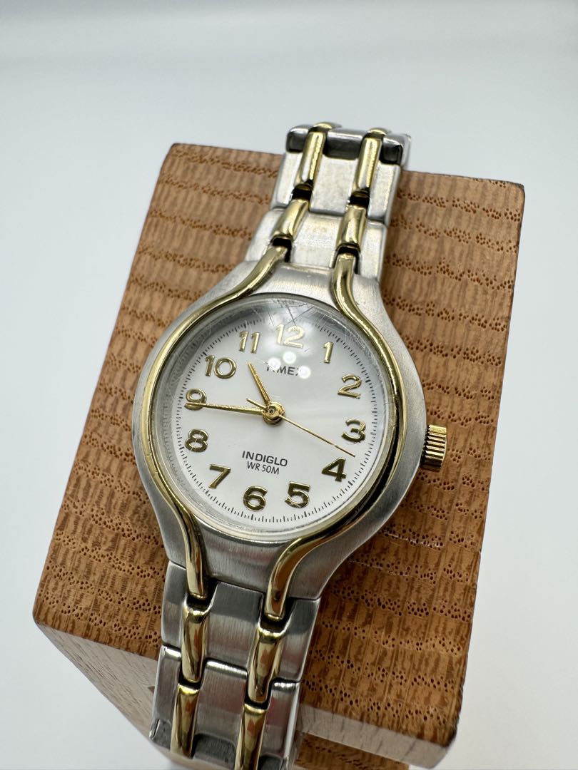 TIMEX Quartz Watch Silver Tone x Gold Tone