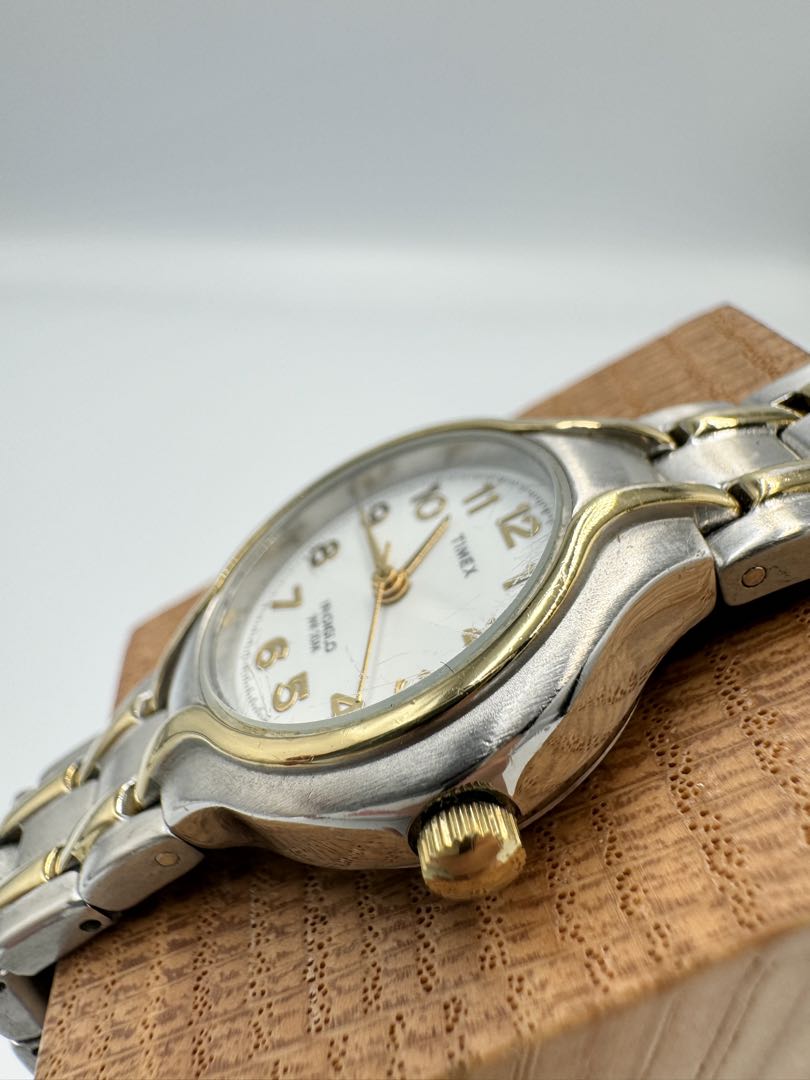 TIMEX Quartz Watch Silver Tone x Gold Tone