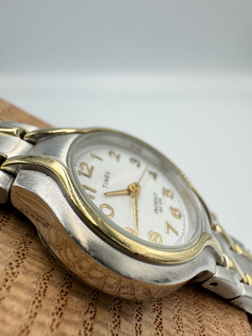 TIMEX Quartz Watch Silver Tone x Gold Tone