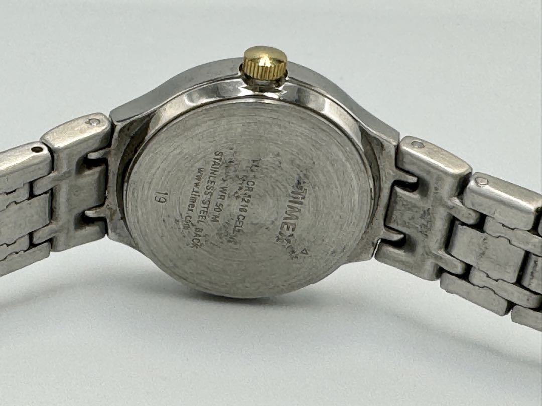 TIMEX Quartz Watch Silver Tone x Gold Tone