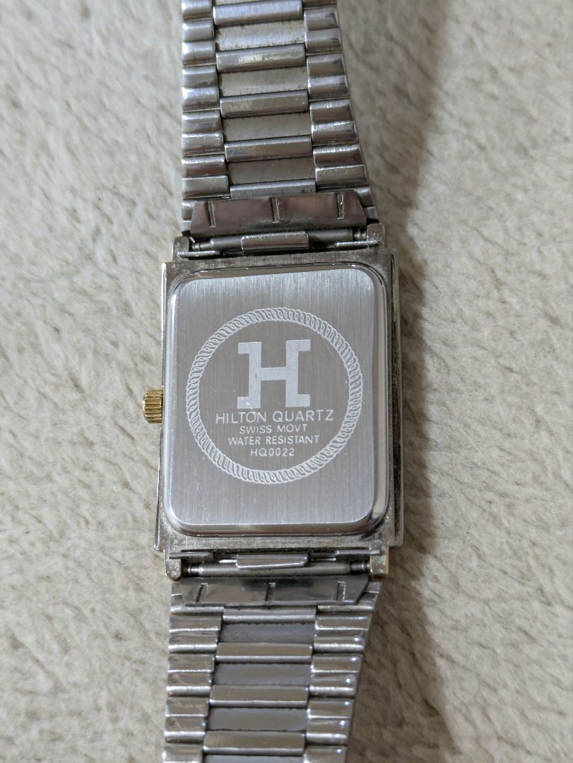 Hilton Analog Quartz Men ヒルトン ストーン付きwatch