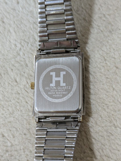 Hilton Analog Quartz Men ヒルトン ストーン付きwatch