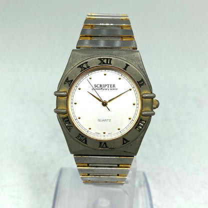 J-axis SCRIPTER Analog Quartz Women Watch Silver Tone For Parts