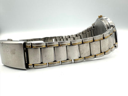 Seiko Spirit V145-0BV0 Analog Quartz Unisex Adults Solar Vintage Two-Tone Day Date Men'S Watch Japan Movement