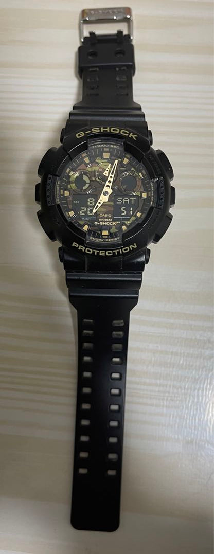 G-Shock GA-100CF-1A9JF Digital-Analog Quartz Men