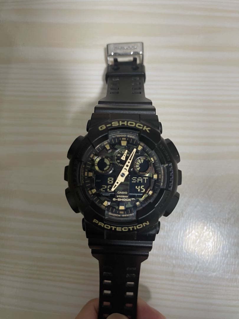 G-Shock GA-100CF-1A9JF Digital-Analog Quartz Men
