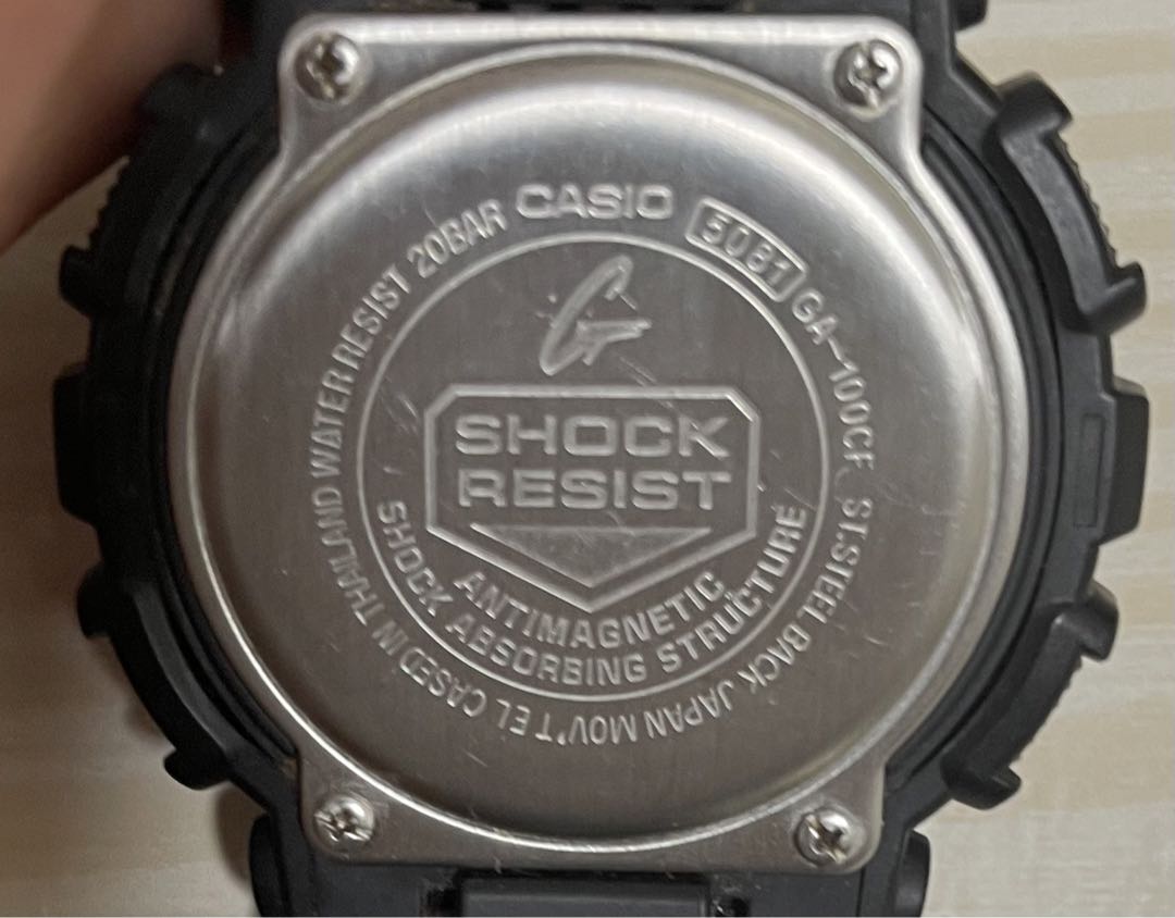 G-Shock GA-100CF-1A9JF Digital-Analog Quartz Men
