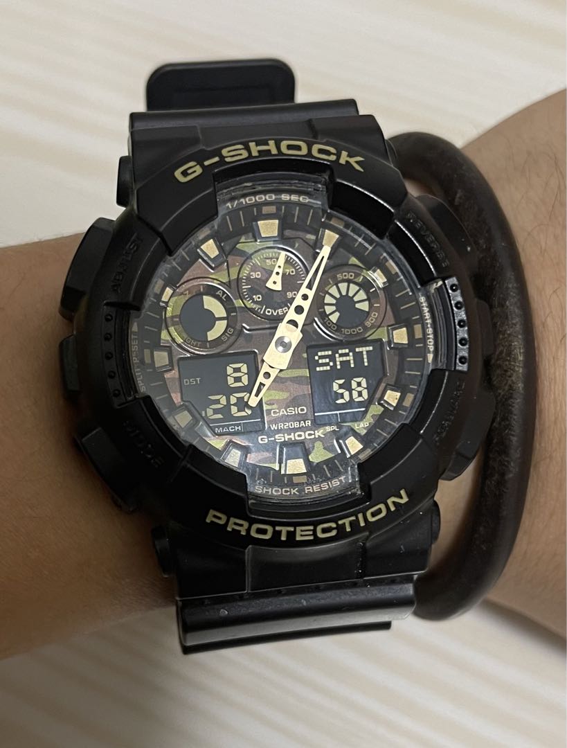 G-Shock GA-100CF-1A9JF Digital-Analog Quartz Men