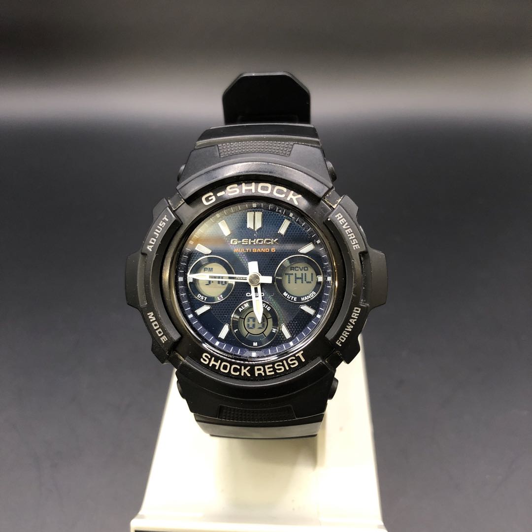 G-shock AWG-M100SB Analog Solar Men ジーショック Casio タフ Watch