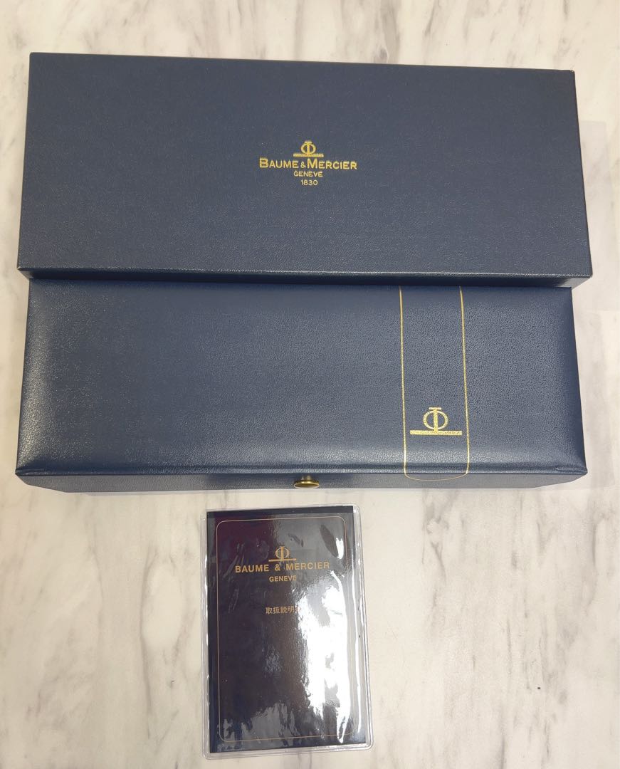 Baume&mercier Analog Quartz Men Baume & Mercier Watch Box Oblong Manual