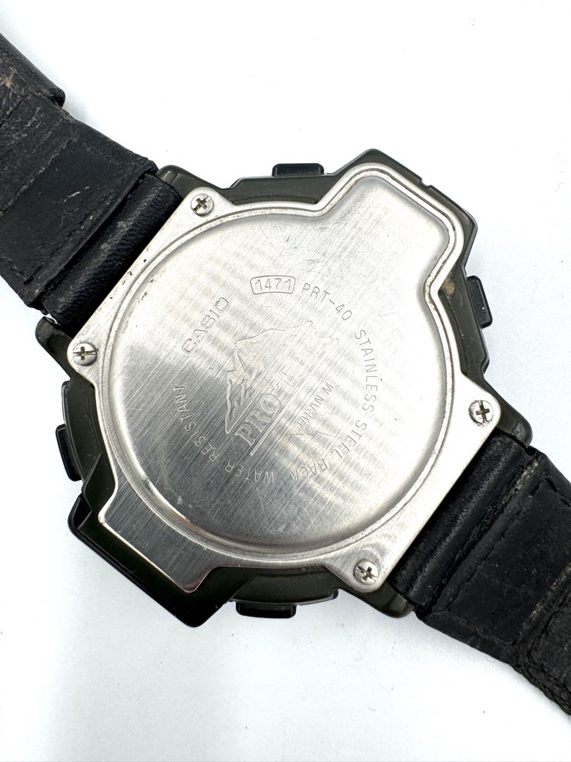 Casio PRT-40 1471 Digital Unisex Adults Wristwatch, Junk Item, No Working Condition, 55Mm Case