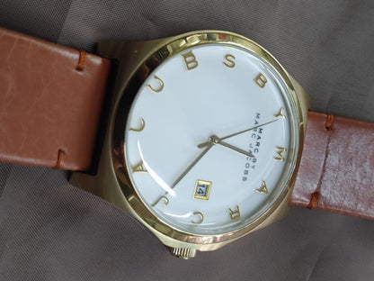 Marc By Jacobs MBM-1213 Analog Quartz Men マークバイマークジェイコブス Ｂｙ Menwatch Used品 [For Parts / Junk]