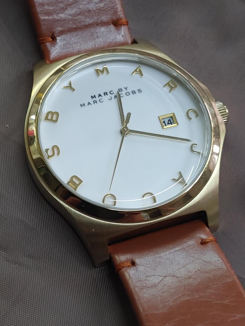 Marc By Jacobs MBM-1213 Analog Quartz Men マークバイマークジェイコブス Ｂｙ Menwatch Used品 [For Parts / Junk]