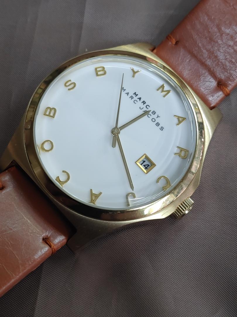 Marc By Jacobs MBM-1213 Analog Quartz Men マークバイマークジェイコブス Ｂｙ Menwatch Used品 [For Parts / Junk]