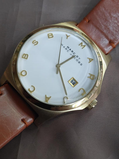 Marc By Jacobs MBM-1213 Analog Quartz Men マークバイマークジェイコブス Ｂｙ Menwatch Used品 [For Parts / Junk]