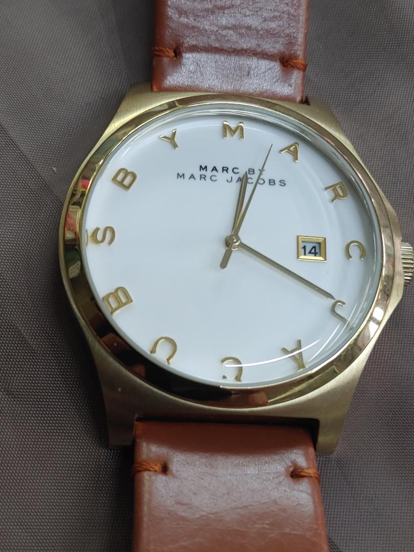 Marc By Jacobs MBM-1213 Analog Quartz Men マークバイマークジェイコブス Ｂｙ Menwatch Used品 [For Parts / Junk]