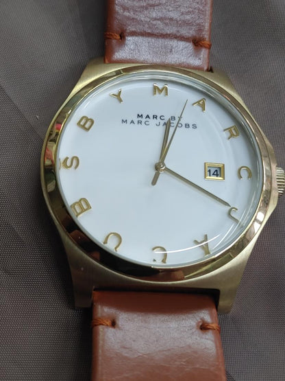 Marc By Jacobs MBM-1213 Analog Quartz Men マークバイマークジェイコブス Ｂｙ Menwatch Used品 [For Parts / Junk]
